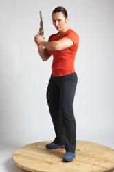 ANGELINA STANDING POSE WITH GUN